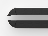 Пороги-подножки Ring для OPEL ANTARA I 2006-2017 г.в. от турецкого производителя Can Auto. Размер подножки: 171 см. Silver+Black. Артикул: CECA.55.0090